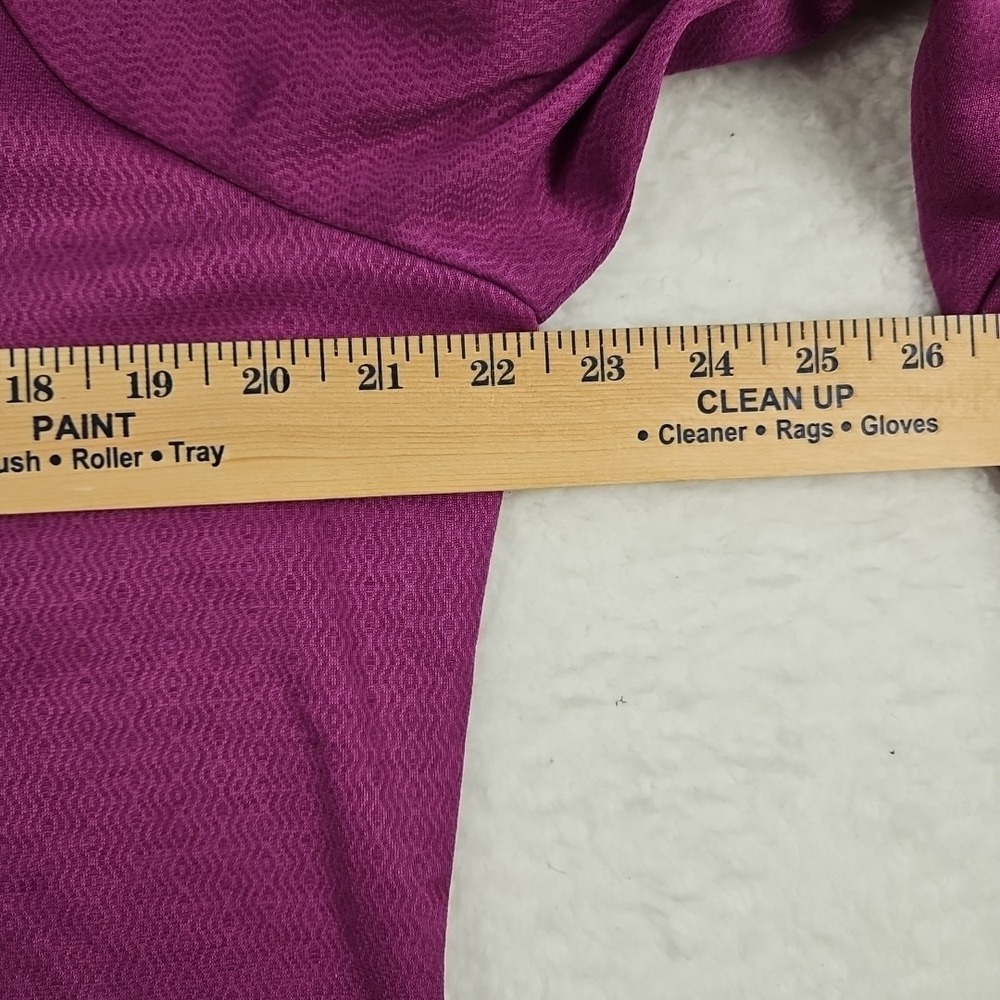 East Bay Golf Club Purple Antigua 1/2 Zip Long Sleeve Womens Golf Jacket Sz XL - Picture 6 of 10